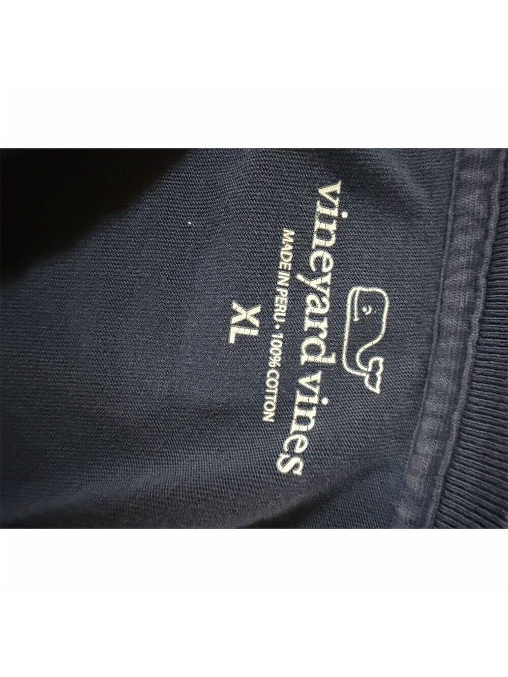 Vineyard Vines Syracuse Long Sleeve Pocket T-Shirt Navy Blue Men's XL - Picture 3 of 4